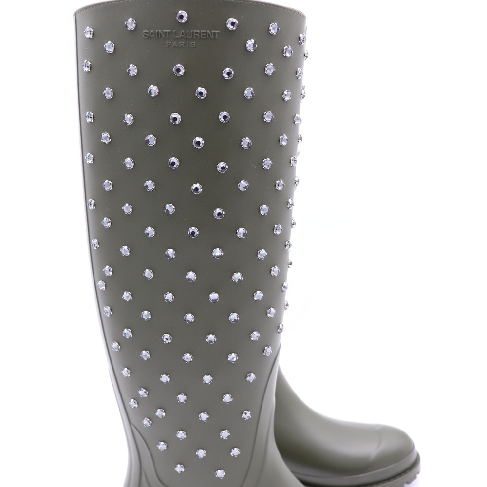 YSL Yves Saint Laurent Festival 25 Studded Boots - Picture 4 of 8